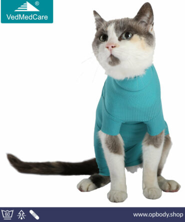 VetMedCare Cat OP Bodysuit - Especially for cats - turquoise
