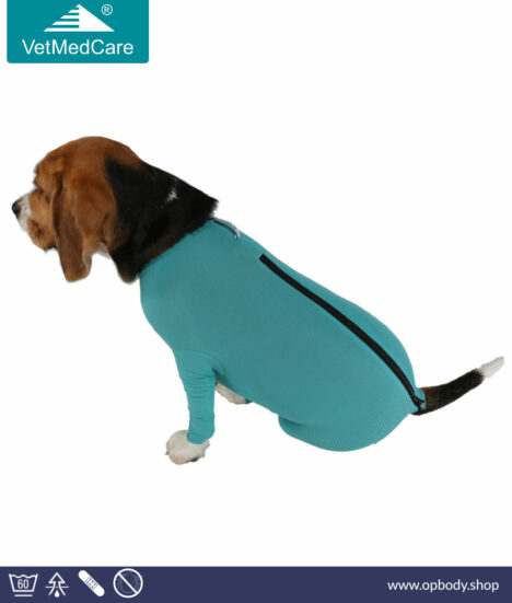 VetMedCare dog protection coat - full body bodysuit with zip and legs