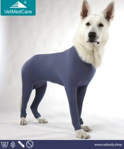 VetMedCare dog bodysuit for female dog / bitch - blue